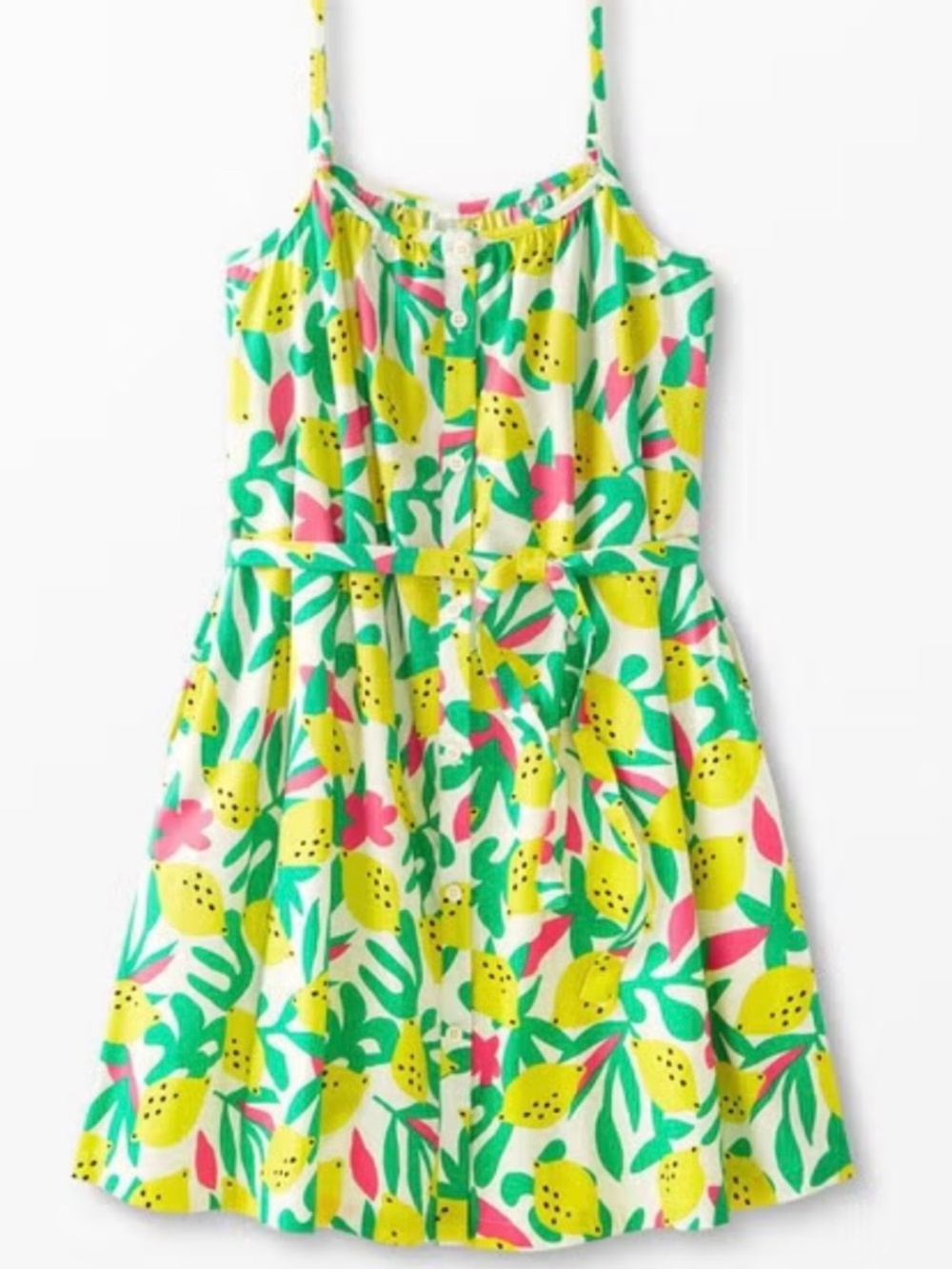 Hanna Andersson Summer Swing Zesty Citrus Women’s Dress